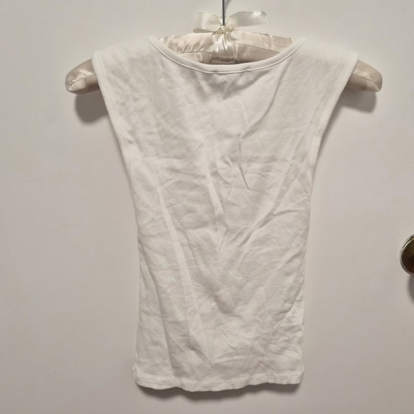 J.CREW Basic White Sleeveless Women's Top - Picture 6 of 7